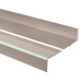 Halkfri trappkantlist PVC 40x40 mm, trapprofil RDFL, beige, 150 cm