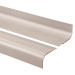 Halkfri trappkantlist PVC 40x42 mm, trapprofil RDT, beige, 150 cm