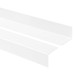 Halkfri trappkantlist PVC 50x42 mm, trapprofil RGP, vit, 150 cm