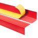 Halkfri trappkantlist PVC 50x50mm, självhäftande trapprofil med självhäftande tejp RGP-O, Röd
