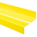 Halkfri trappkantlist PVC 50x50mm, trapprofil varningsprofil RGP-O, gul