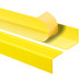 Halkfri trappkantlist PVC 50x42 mm, självhäftande trapprofil med självhäftande tejp RGP, gul