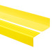 Halkfri trappkantlist PVC 50x42 mm, trapprofil RGP, gul, 150 cm