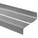 Halkfri trappkantlist PVC 50x45 mm, trapprofil RO, mörkgrå, 150 cm