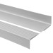 Halkfri trappkantlist PVC 40x40 mm, trapprofil RS, grå, 150 cm
