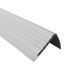Halkfri trappkantlist PVC 48x42 mm, trapprofil, grå, 150 cm