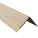 Halkfri trappkantlist PVC 40x60 mm, trapprofil RDD, beige, 150 cm