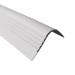 Halkfri trappkantlist PVC 40x42 mm, trapprofil RDT, grå, 150 cm