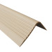 Halkfri trappkantlist PVC 70x40 mm, trapprofil RGPD, beige, 150 cm