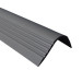 Halkfri trappkantlist PVC 52x40 mm, trapprofil RGPT, mörkgrå, 150 cm