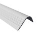 Halkfri trappkantlist PVC 52x40 mm, trapprofil RGPT, grå, 150 cm