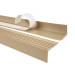 Halkfri trappkantlist PVC 48x42 mm, självhäftande trapprofil med självhäftande tejp PMW, beige