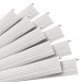 Set: Självhäftande Halkfria Trapprofiler, vit, 40x25 mm, 100 cm