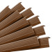 Set: Självhäftande Halkfria Trapprofiler, brun, 40x25 mm, 100 cm