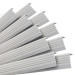 Set: Självhäftande Halkfria Trapprofiler, ljusgrå, 40x25 mm, 100 cm