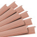 Set: Självhäftande Halkfria Trapprofiler, ljusbrun, 40x25 mm, 100 cm