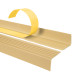Halkfri trappkantlist PVC 40x25 mm, självhäftande trapprofil med självhäftande tejp ND, krämig
