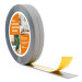 Kantband PVC 10x10 mm, självhäftande, flexibel, grå, 5 m