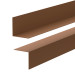 Minimalistisk PVC golvlist – hård, brun
