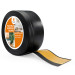 Golvlist självhäftande PVC 100x25 mm självhäftande flexibel golvlist, sockelbräda sockel, svart
