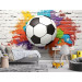 tapet fotboll 3D GRAFFITI för pojkar ungdoms tapeter 300x210