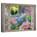 väggpanel målning fönster trädgård blommor sovrum vardagsrum kök 100x70