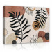 BOHO LEAVES Canvas Bild Stor Beige 100x70