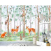 foto tapet för barn skogsdjur tapet för barnrum 150x105