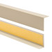 PVC-hörnprofil ojämn, självhäftande kantskydd, hörnskydd, beige