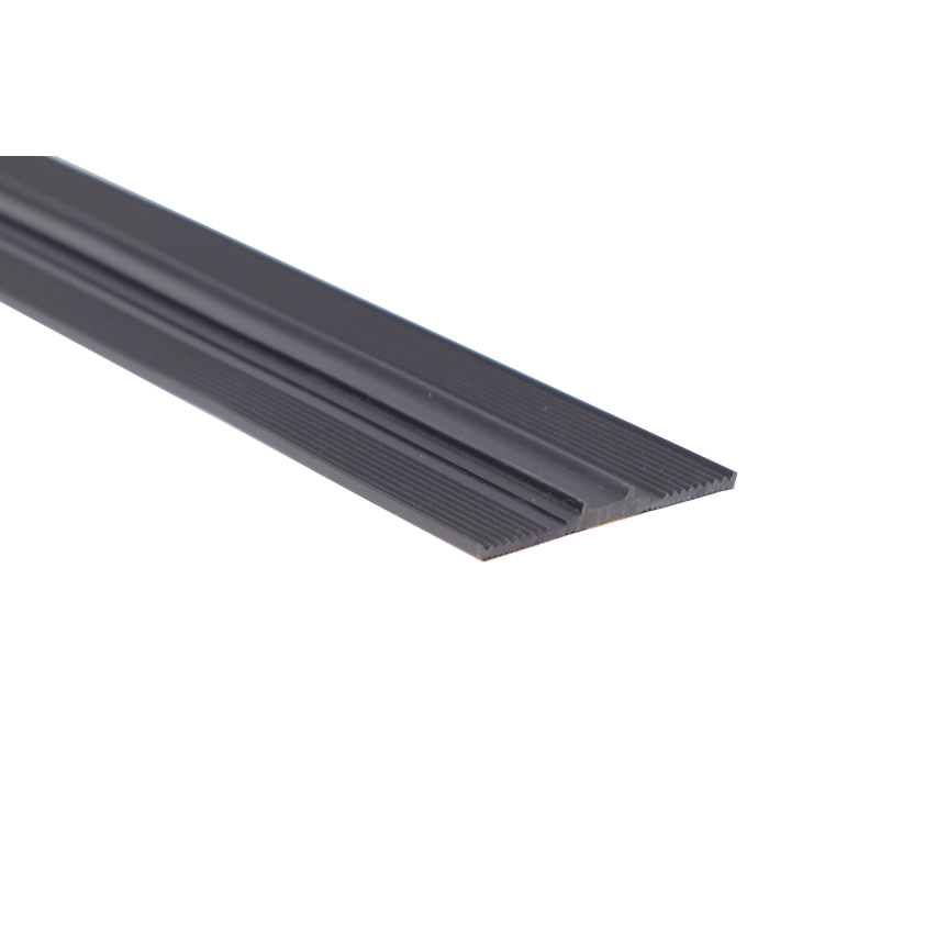 Självhäftande polykarbonatpackning, svart, 1m