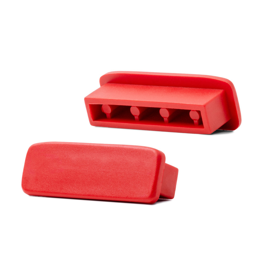 Zakończenie do listwy poręczowej PCV STANDARD, 40x8 czerwony