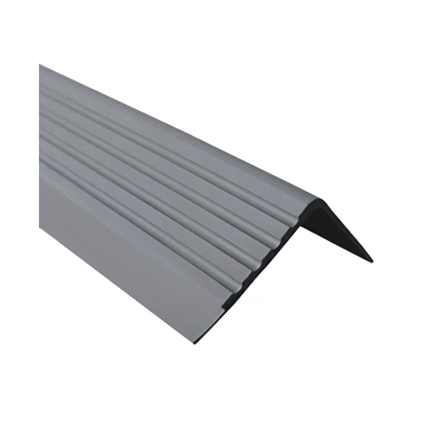 Antiglidprofil för trappor 40x40mm 150cm mörkgrå