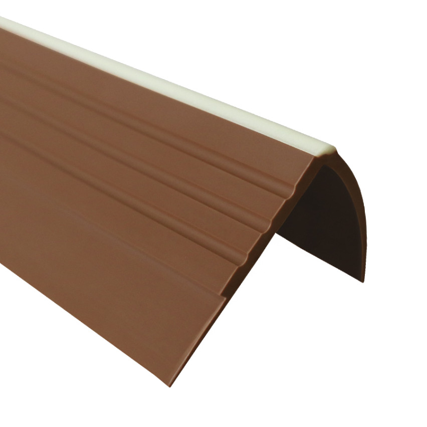 Anti-slip-profil för trappor 40x40mm 150cm brun