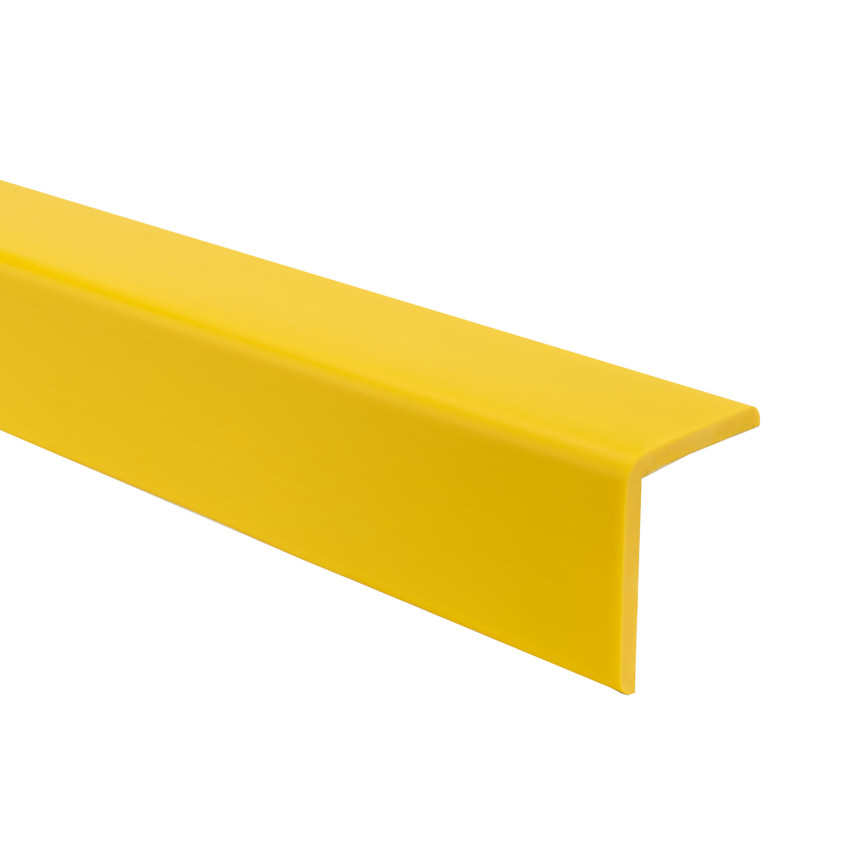 PVC hörnprofil, självhäftande plast, kantskydd, gul
