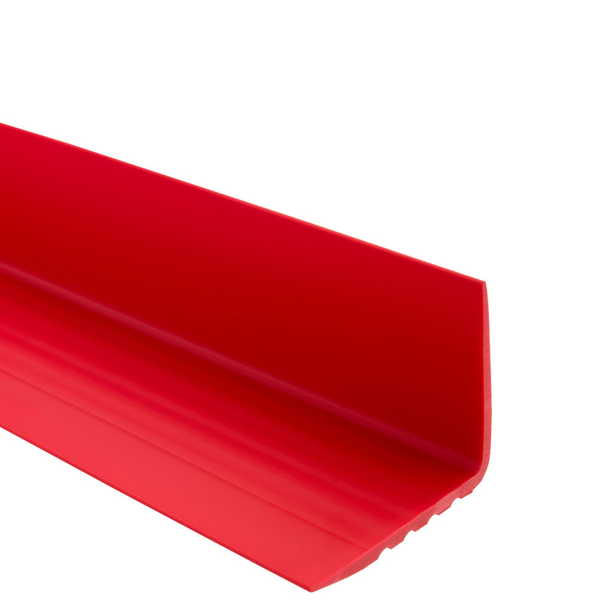 Halkfri trappkantlist PVC 50x50 mm, Röd, trapprofil varningsprofil RGP-O