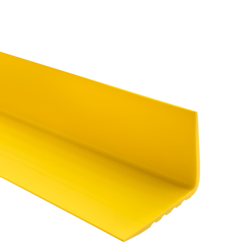 Halkfri trappkantlist PVC 50x50 mm, gul, trapprofil varningsprofil RGP-O