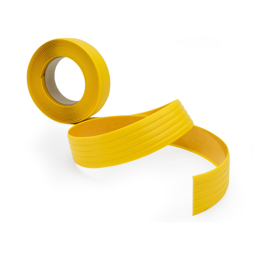 halkskyddslist 35 mm, 5 m, gul självhäftande, flexibel, mjuk remsa LAP
