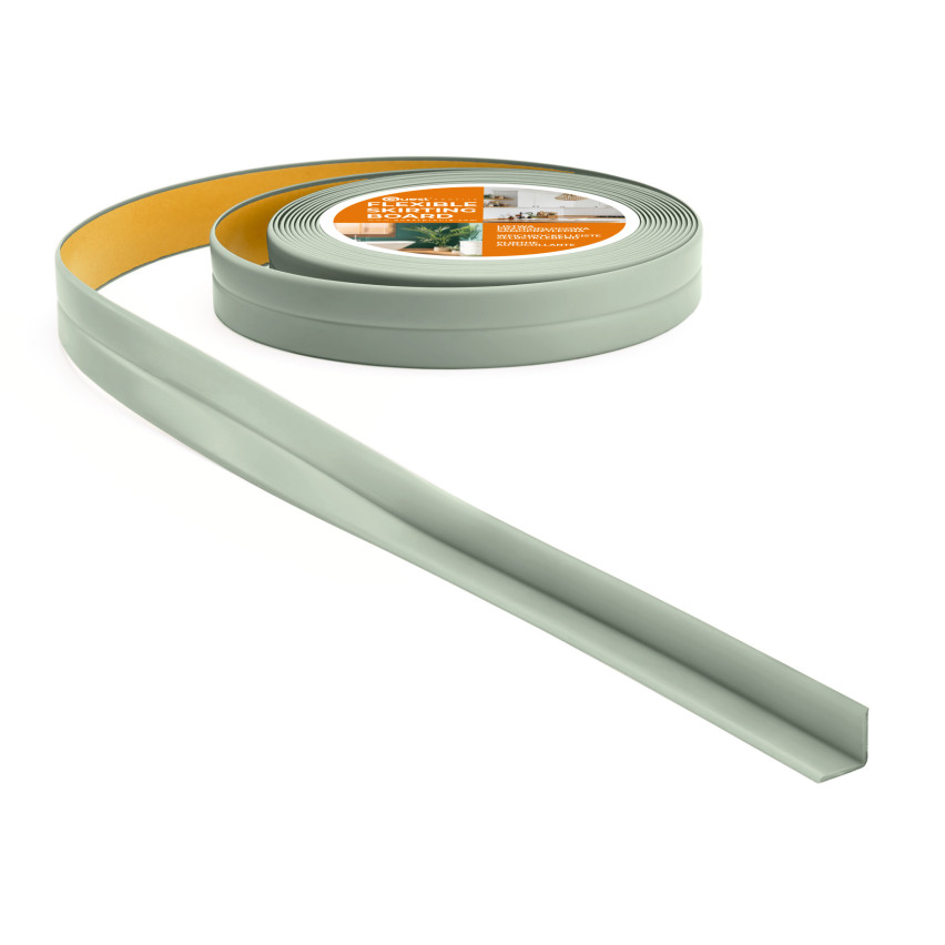 Självhäftande mjuk golvlist 10x10mm för kök och badrum PVC-band för fogtätning ljusgrön 5m
