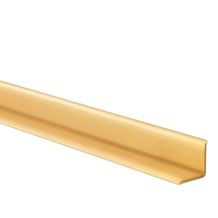 PVC självhäftande monterings- och avslutningslist på skumtejp 10/10 5m - guld