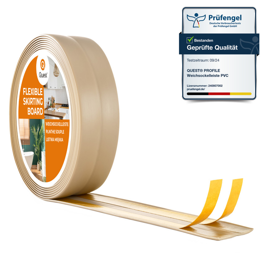 Självhäftande PVC-avslutningslist, beige