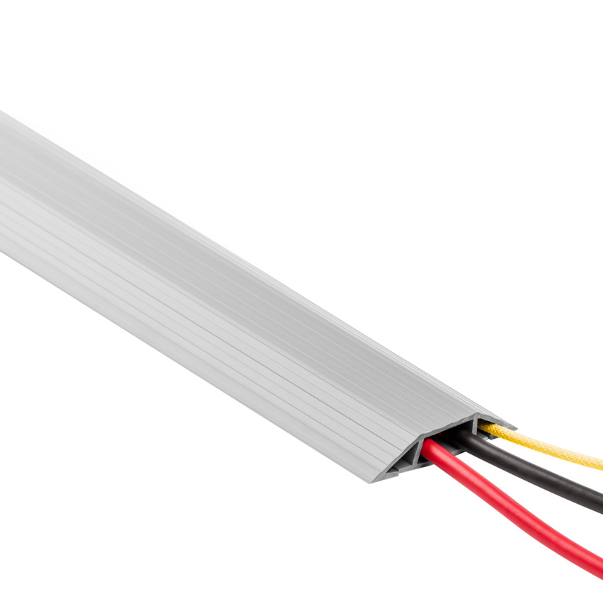 Kabelkanaler av PVC - 200 cm, trapetsformade, grå