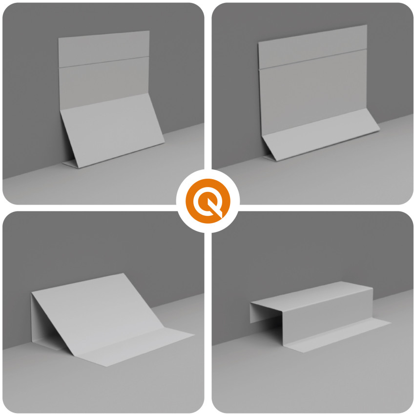 Mångsidig PVC-list 4-i-1 – Självhäftande Avslutningspanel, 120 mm, Brun