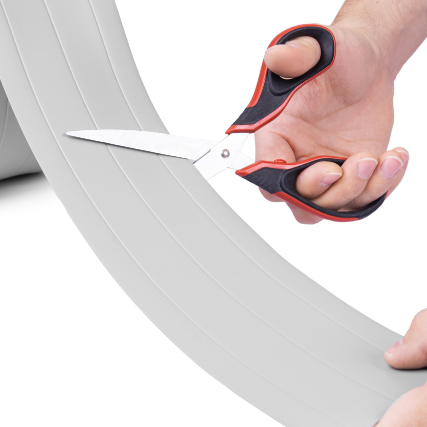 Mångsidig PVC-list 4-i-1 – Självhäftande Avslutningspanel, 120 mm, Mörkgrå