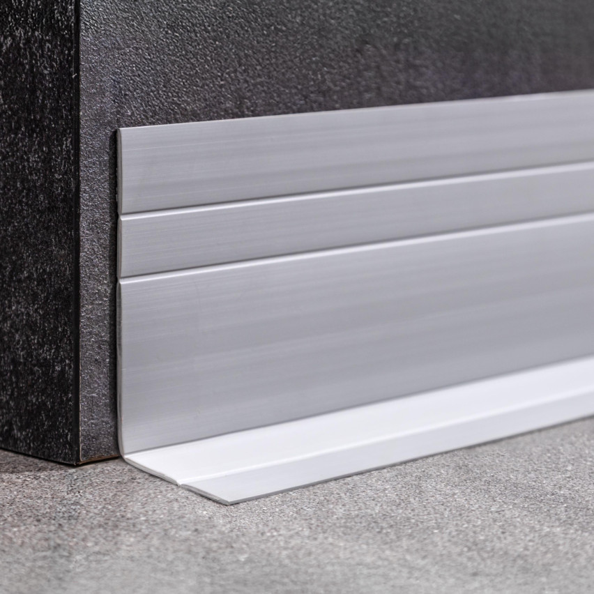 PVC Multifunktionell List 2in1 – Självhäftande Avslutningspanel, 110Mm, Brun