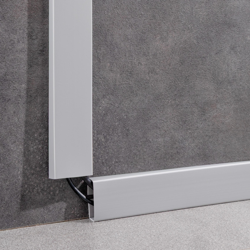 PVC Multifunktionell List 2in1 – Självhäftande Avslutningspanel, 110Mm, Brun