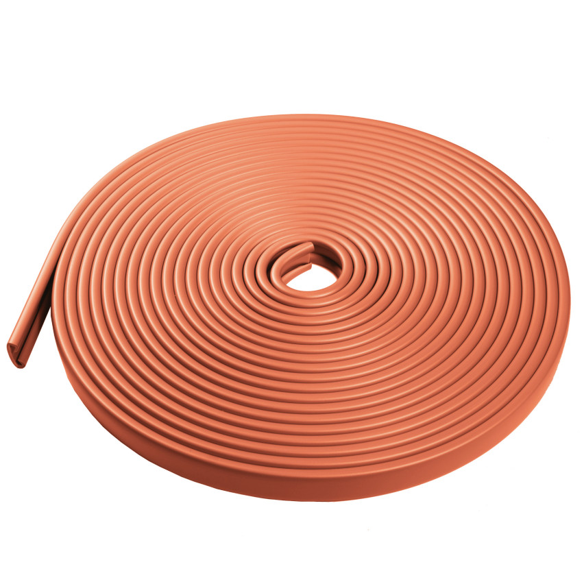 Ledstång trappa PVC PREMIUM 40x8 mm, 1 m, Tegelsten, handräcke i mjuk