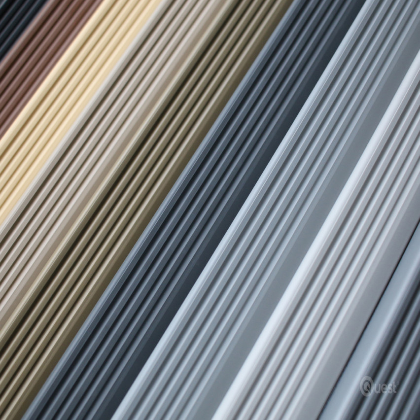 Halkfri trappkantlist PVC 50x42 mm, 150 cm, brun, trapprofil RGP
