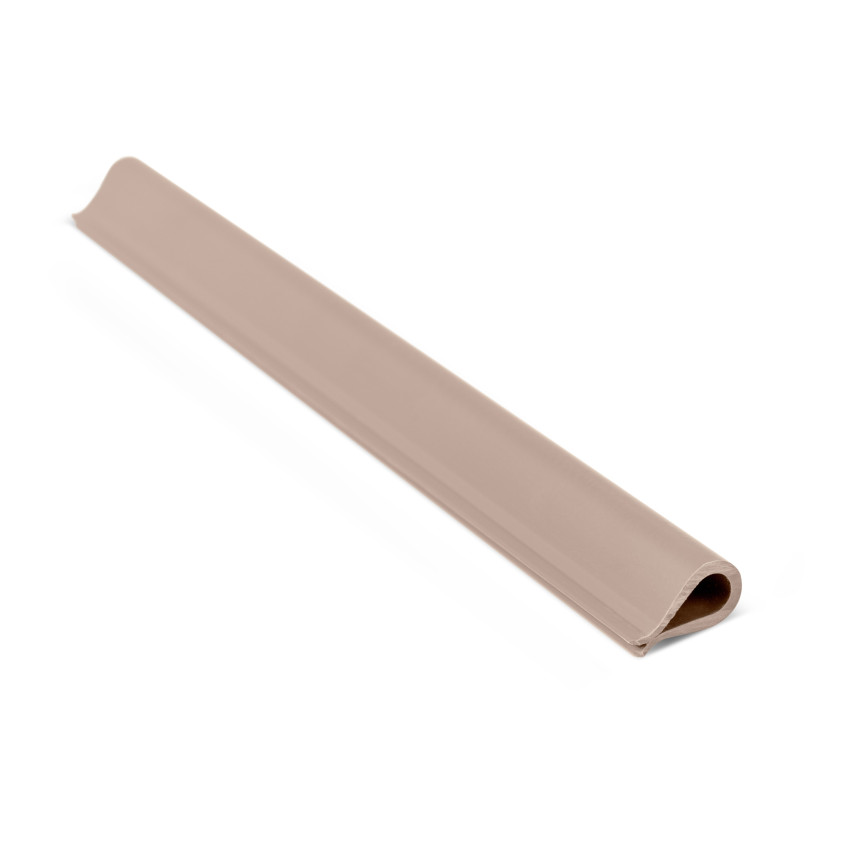 Klämma för fastsättning av panelremsa - staketband, beige