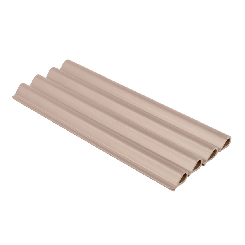 Klämma för fastsättning av panelremsa - staketband, beige