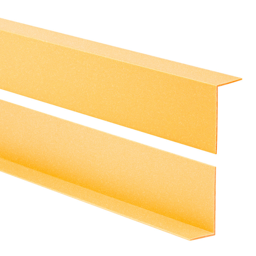 PVC hörnprofil, ojämn, kantskydd, hörnskydd, guld